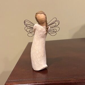 Willow Tree Angel Sculpture - Cream and Brown